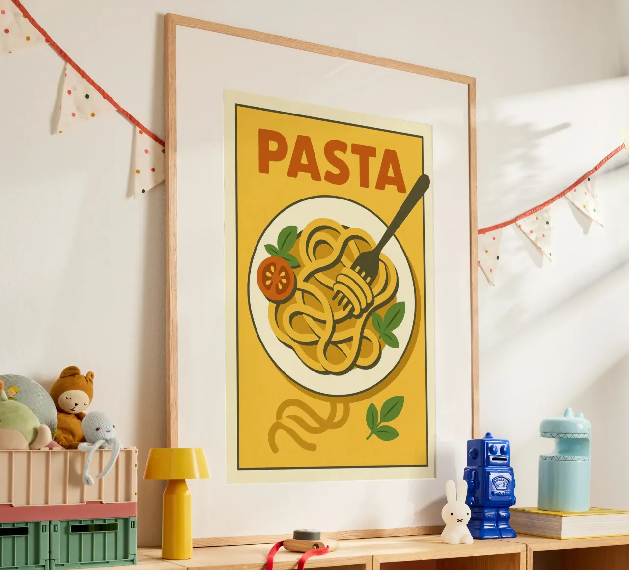 Affiche Pasta - Poster rétro cuisine italienne hahnemühle by JETLAG | affiches voyage