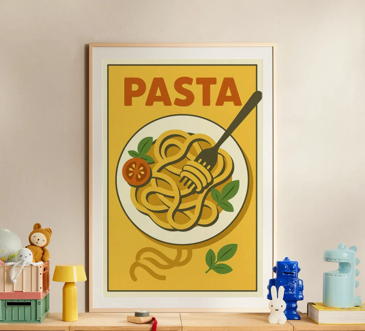 Affiche Pasta - Poster rétro cuisine italienne hahnemühle by JETLAG | affiches voyage