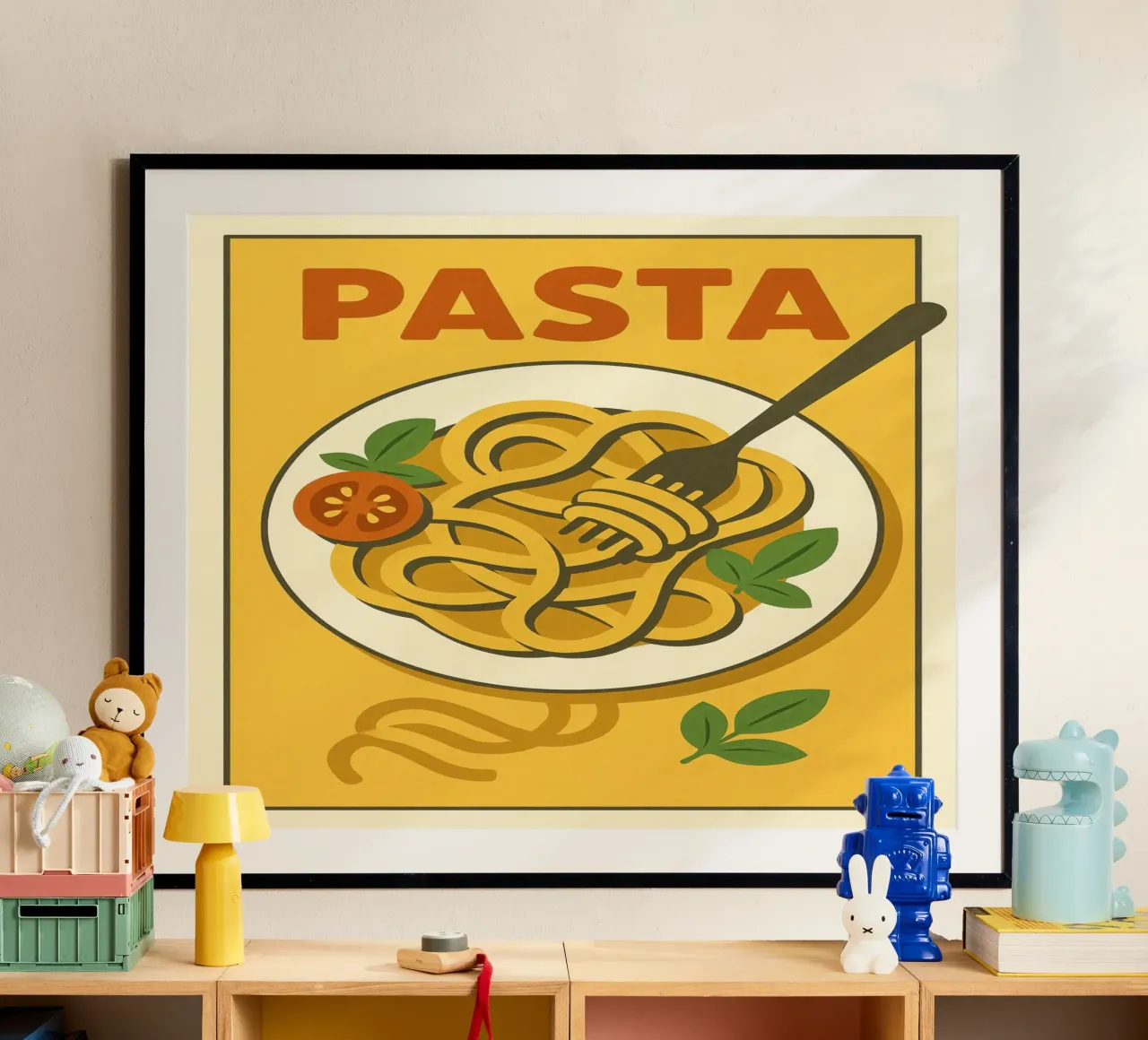 Affiche Pasta - Poster rétro cuisine italienne hahnemühle by JETLAG | affiches voyage