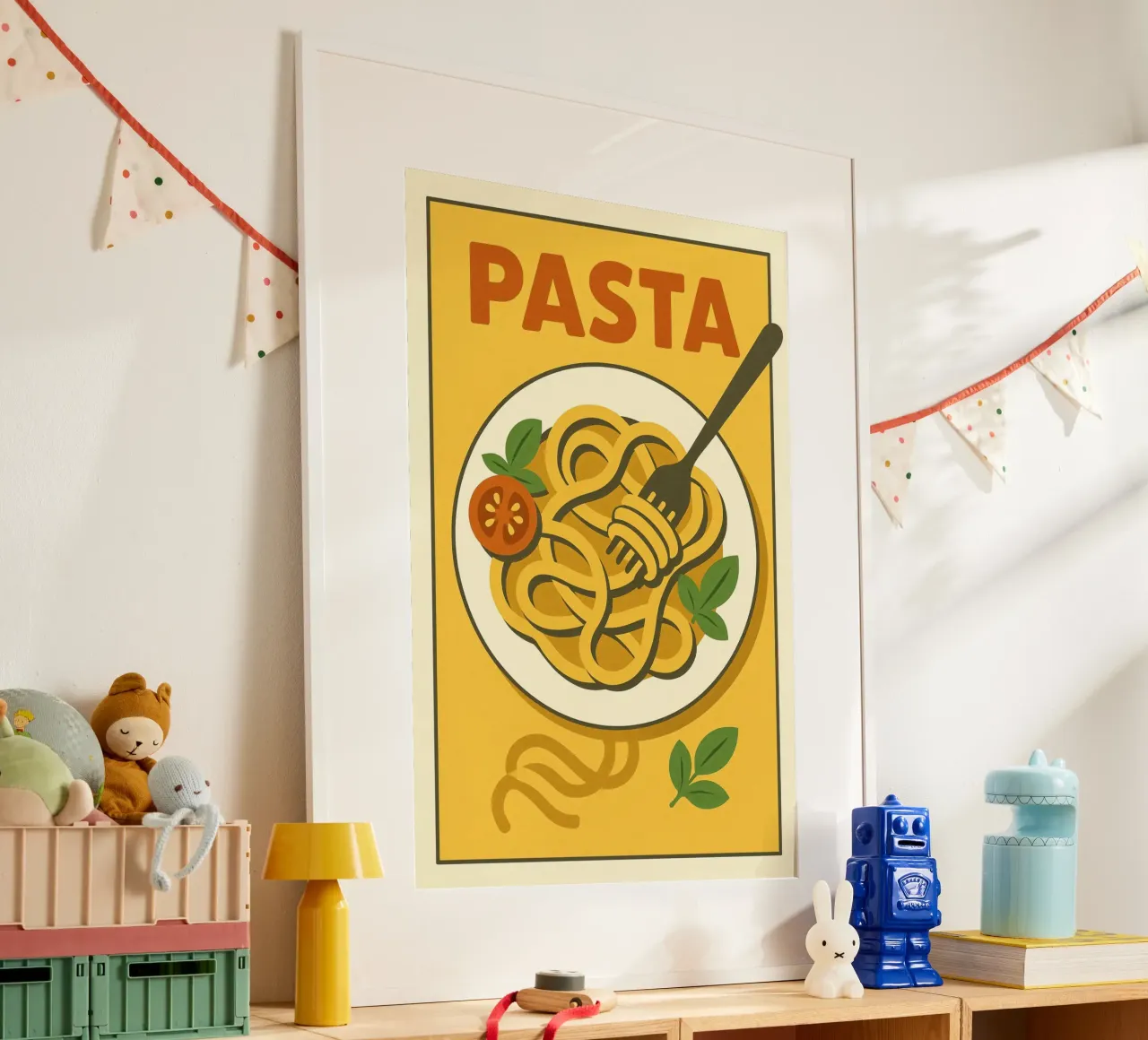 Affiche Pasta - Poster rétro cuisine italienne hahnemühle by JETLAG | affiches voyage