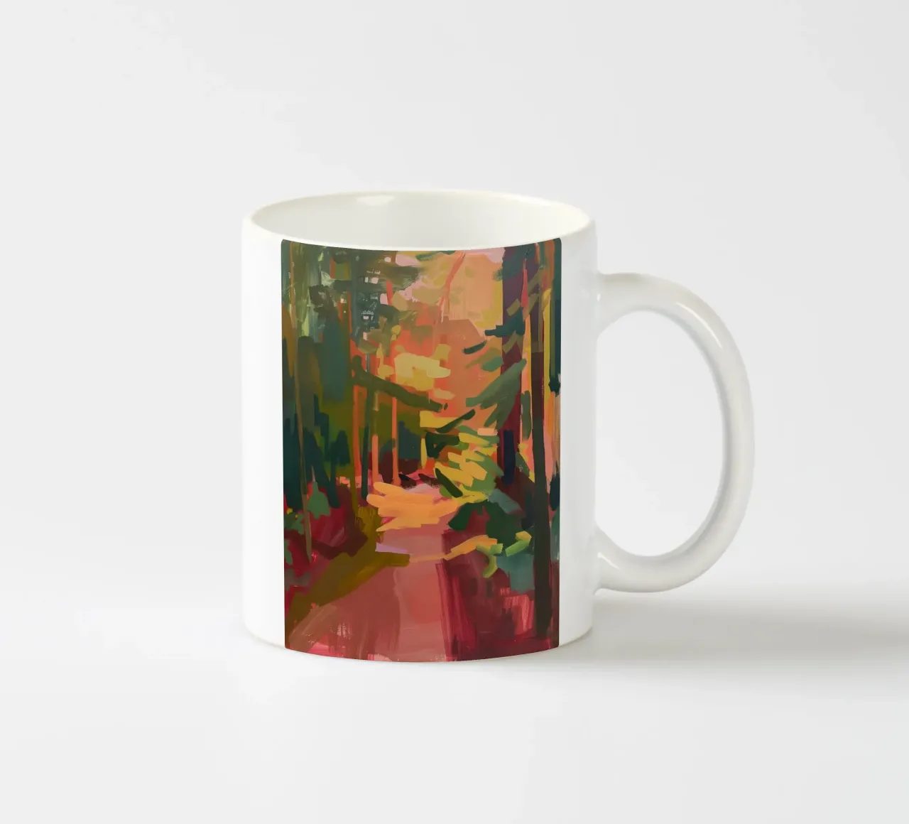Foresta illuminata dal sole tazza in ceramica da DaarbyN