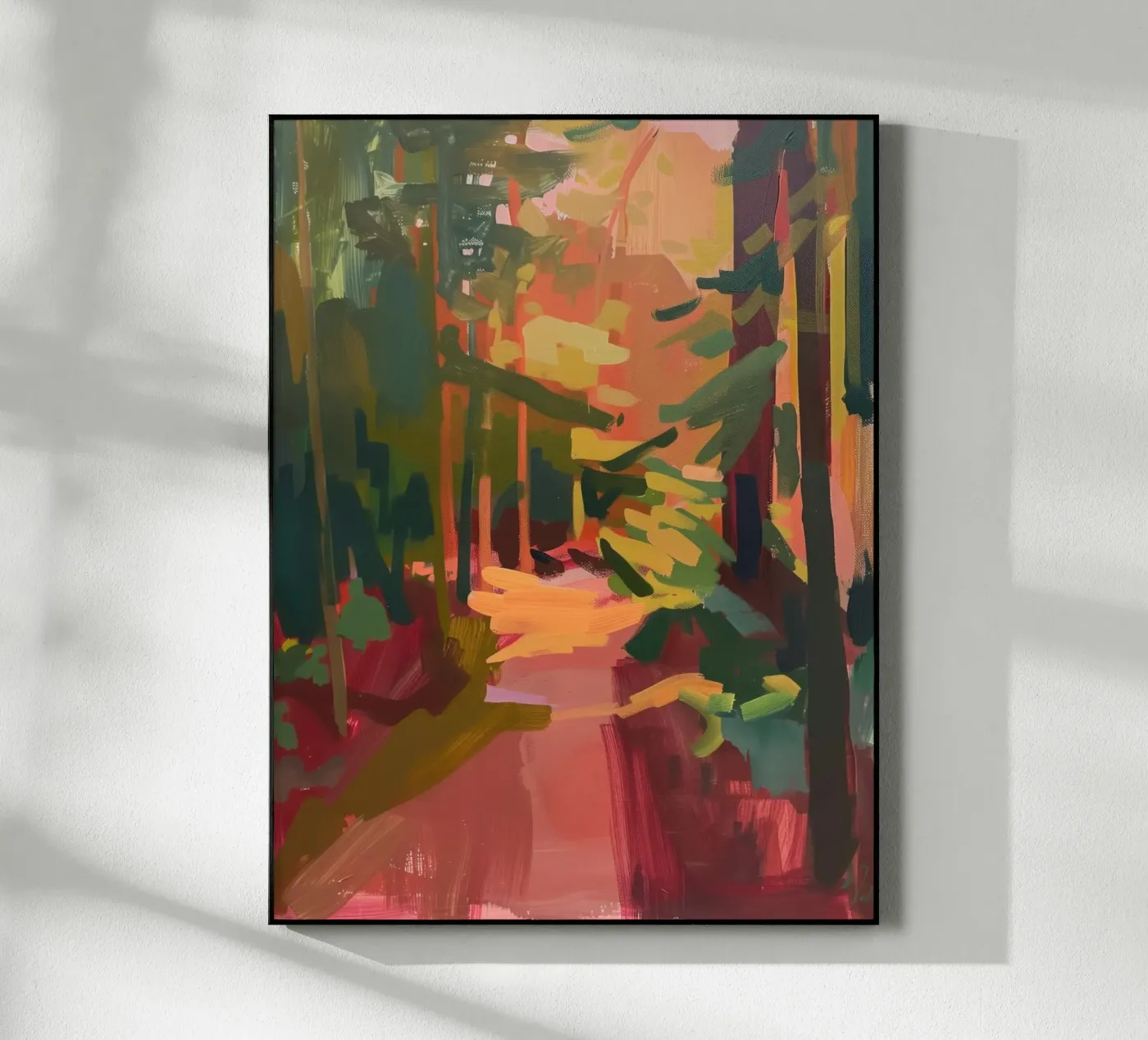 Foresta illuminata dal sole plexiglass da DaarbyN