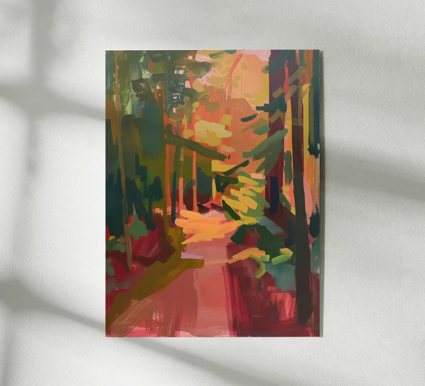 Foresta illuminata dal sole plexiglass da DaarbyN