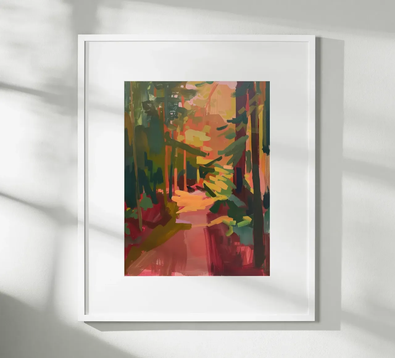 Foresta illuminata dal sole carta hahnemühle da DaarbyN