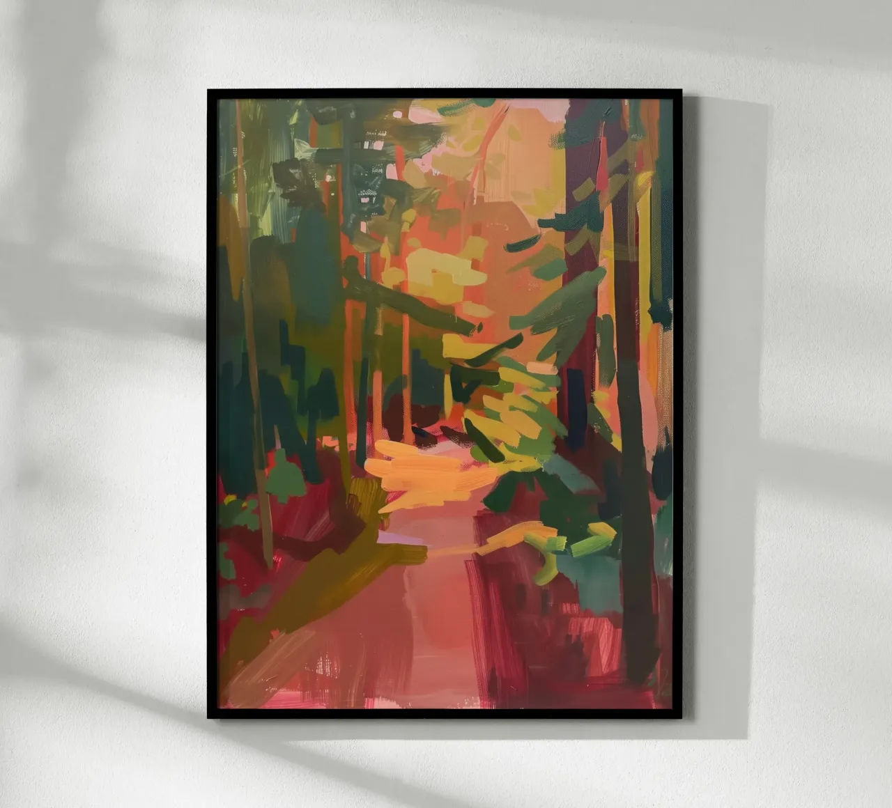Foresta illuminata dal sole carta hahnemühle da DaarbyN