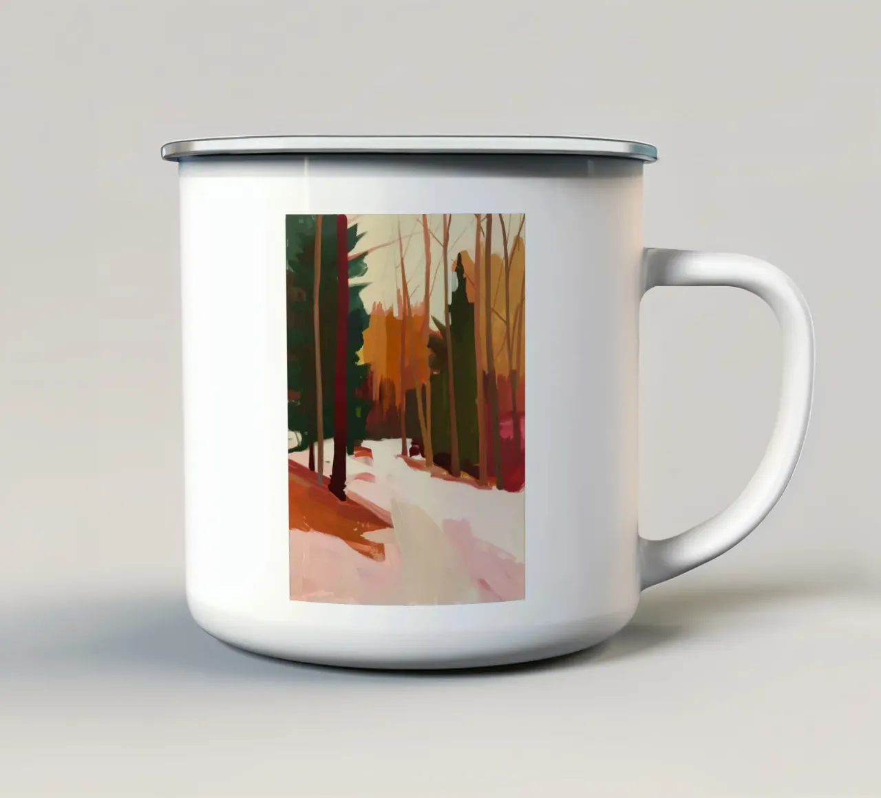 Foresta invernale tazza in smalto da DaarbyN