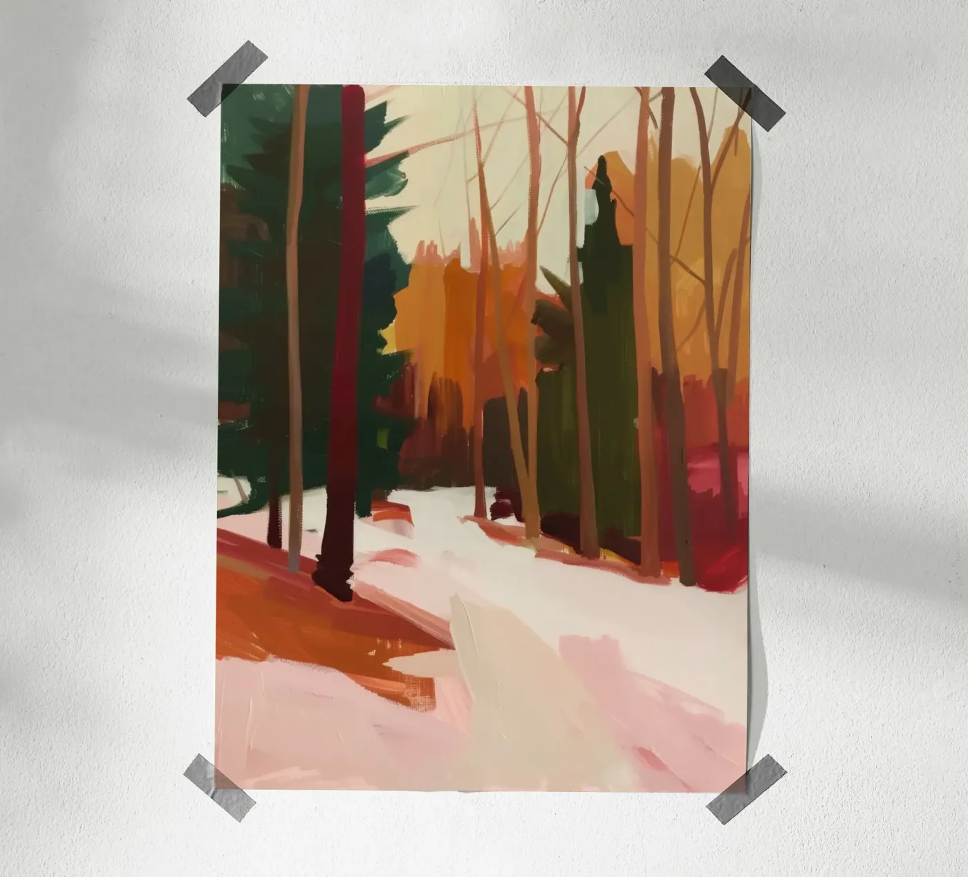 Winterbos poster van DaarbyN