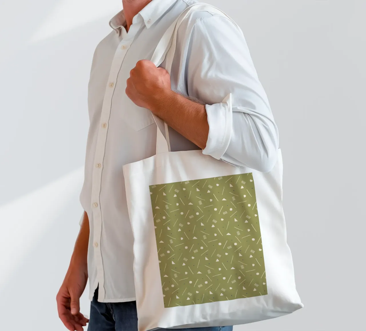 Àlex Roda - Scandi Confetti borsa in juta da The Artcircle