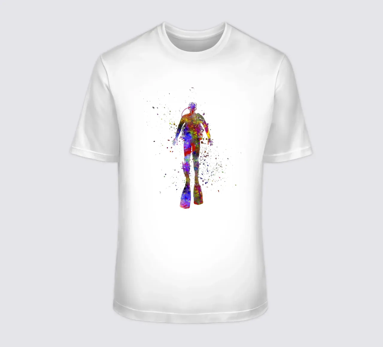 Subacqueo in acquerello t-shirt da ⚽ Sports Pulse