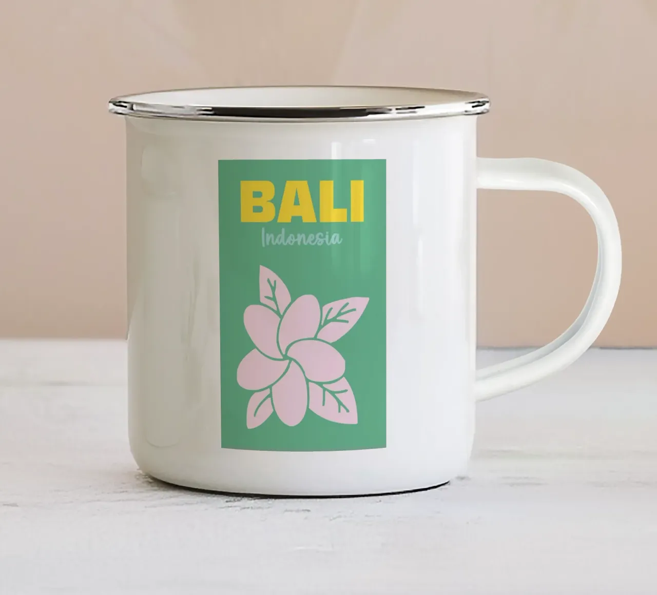 Bali, Indonesia tazza in smalto da Art Fart