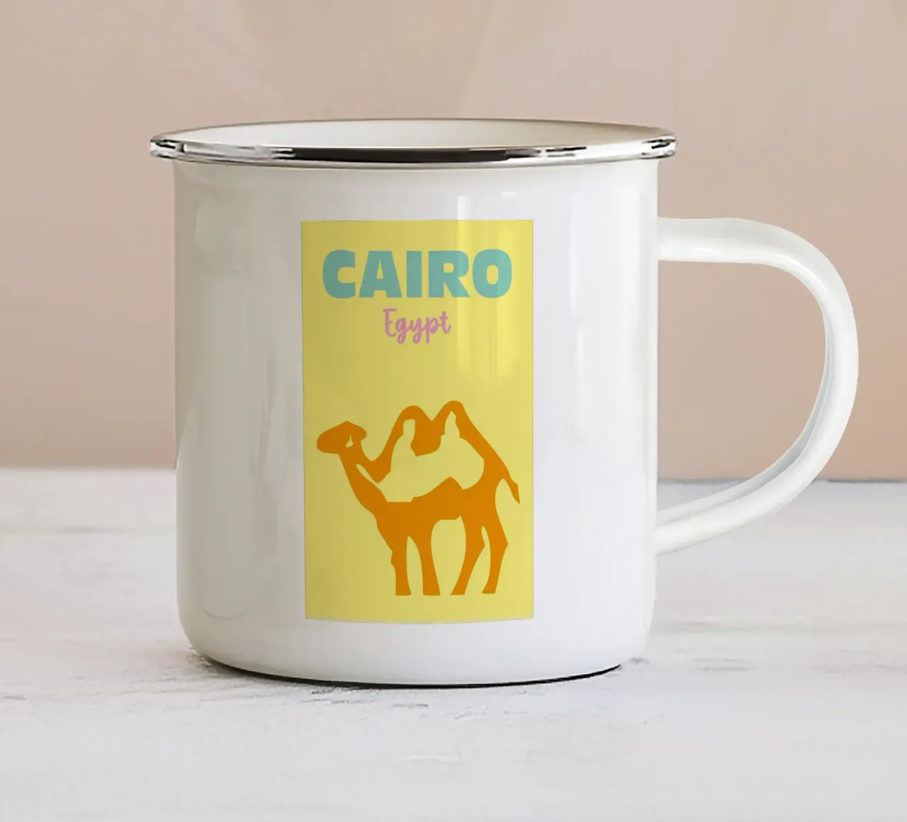Kairo, Egypt tazza in smalto da Art Fart