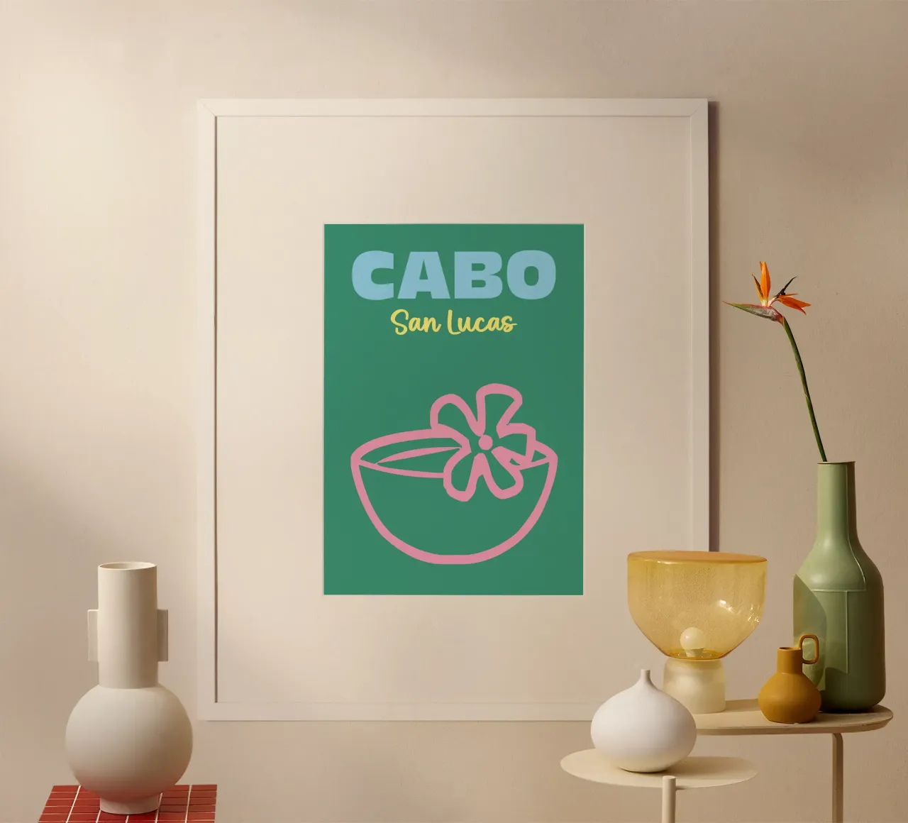 Cabo, San Lucas carta hahnemühle da Art Fart