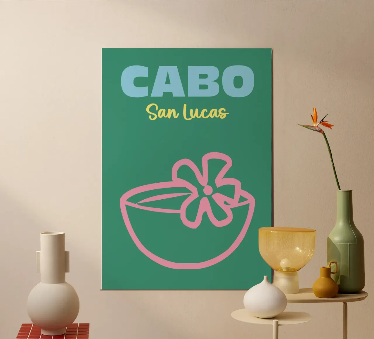 Cabo, San Lucas carta hahnemühle da Art Fart