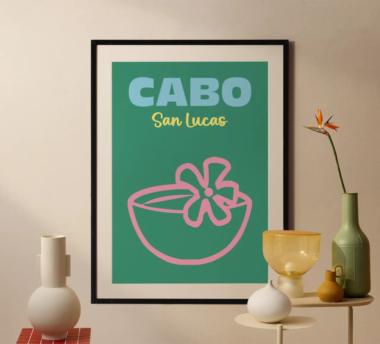 Cabo, San Lucas carta hahnemühle da Art Fart