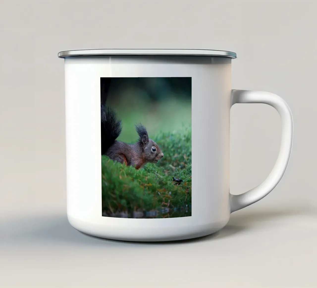 Scoiattolo tazza in smalto da Tom's Wildlife