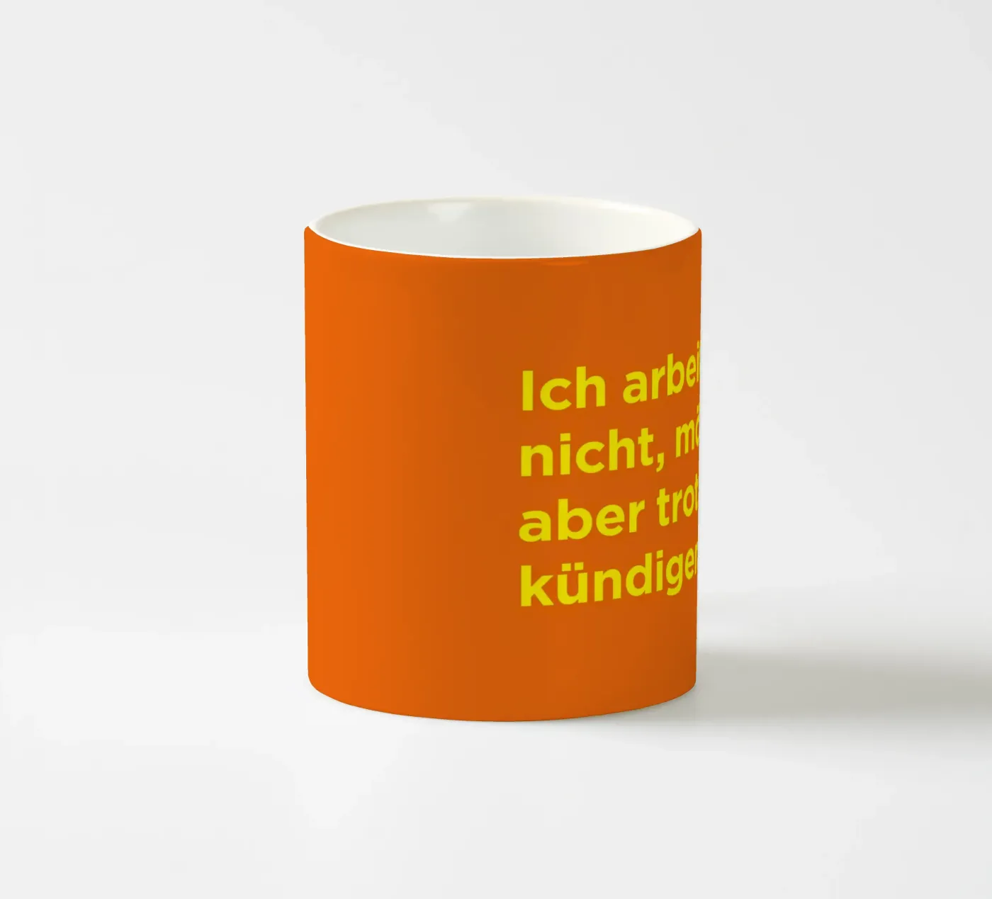 Kündigen. ceramic mug by Art Fart