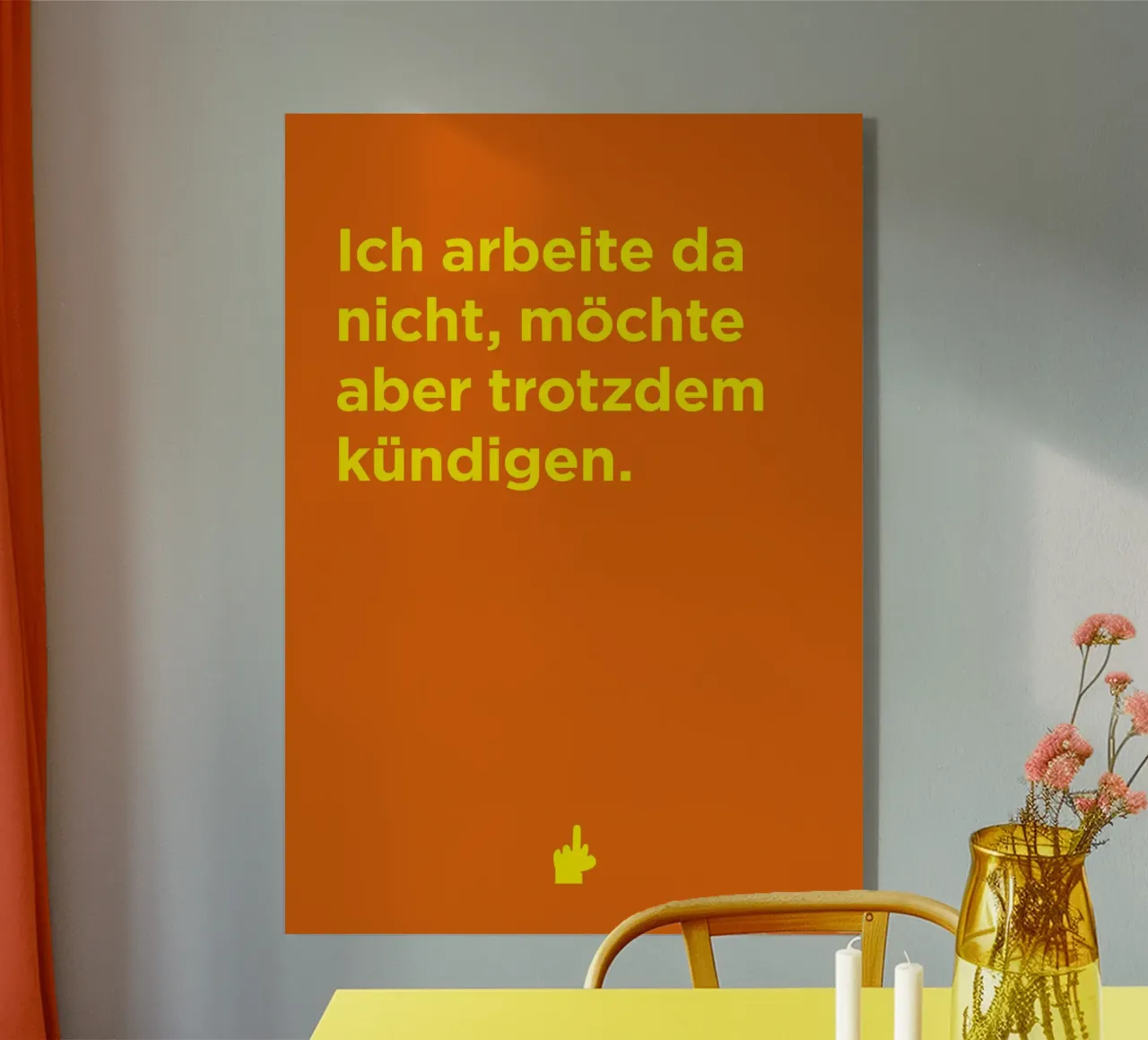 Kündigen. Acryl-Glas von Art Fart