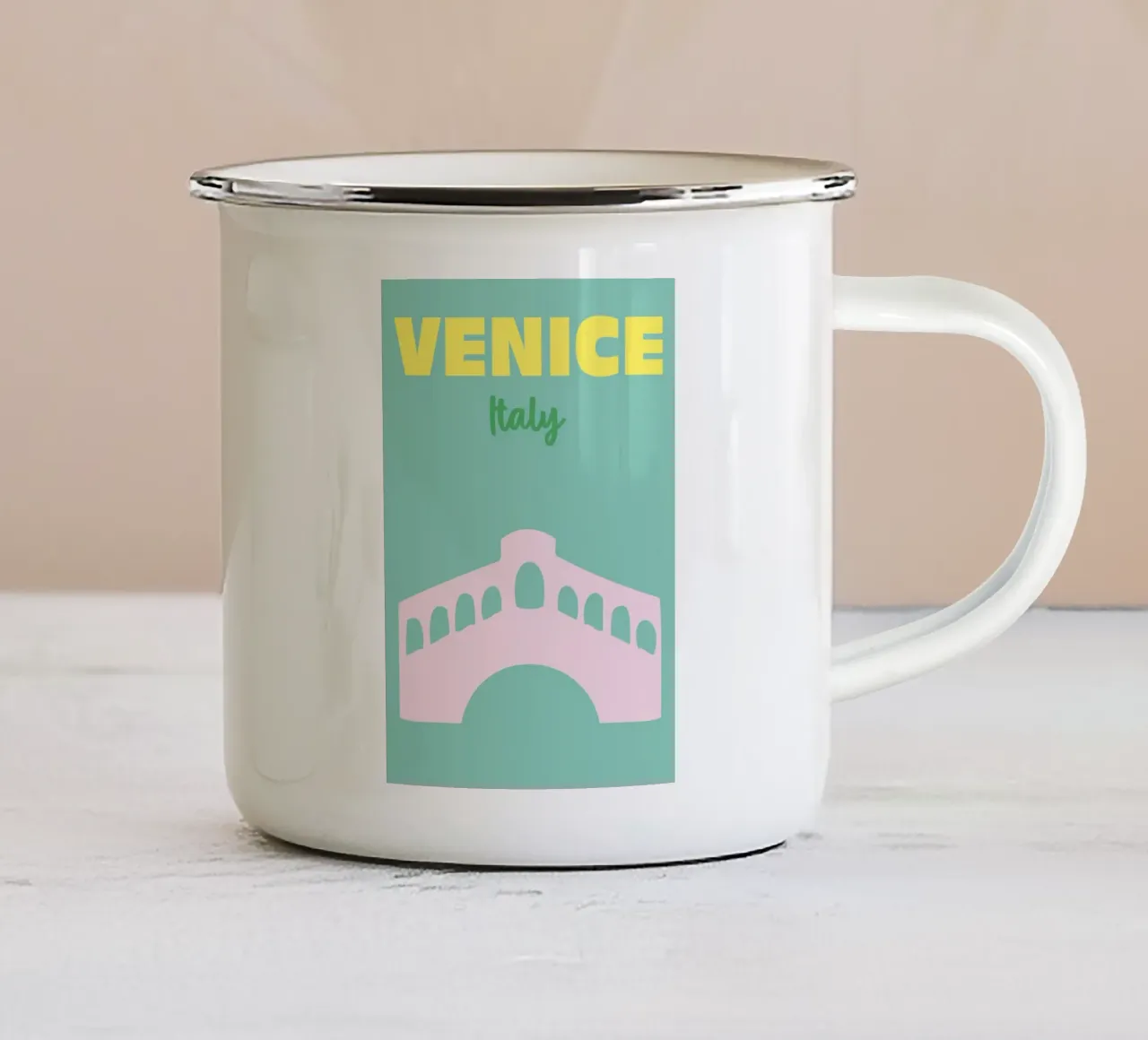 Venice, Italy tazza in smalto da Art Fart