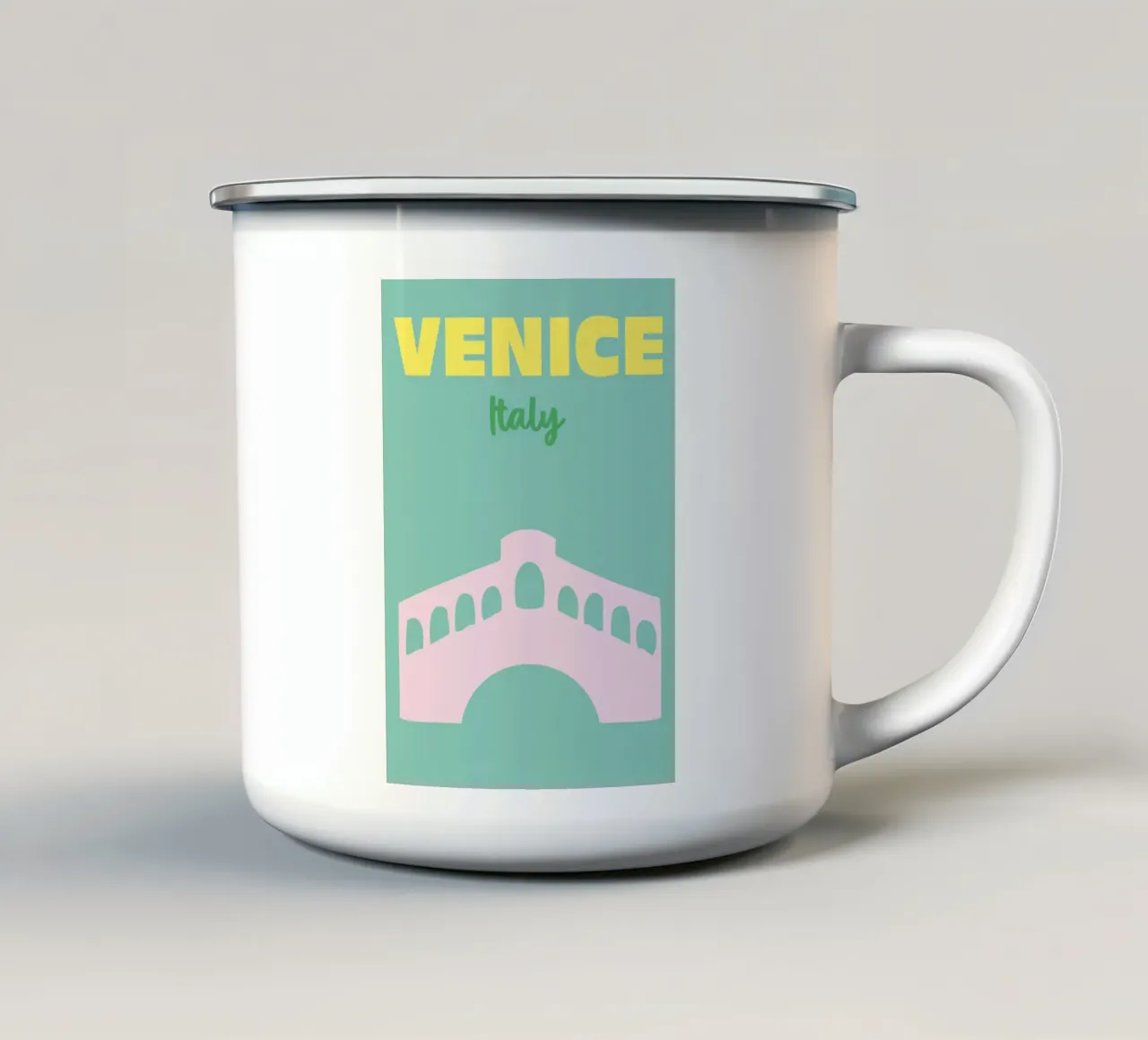 Venice, Italy tazza in smalto da Art Fart