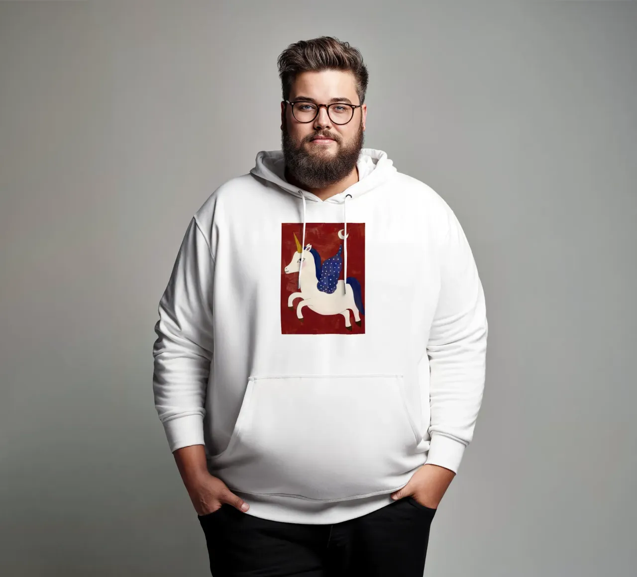 Unicorno magico felpa con cappuccio da DaarbyN