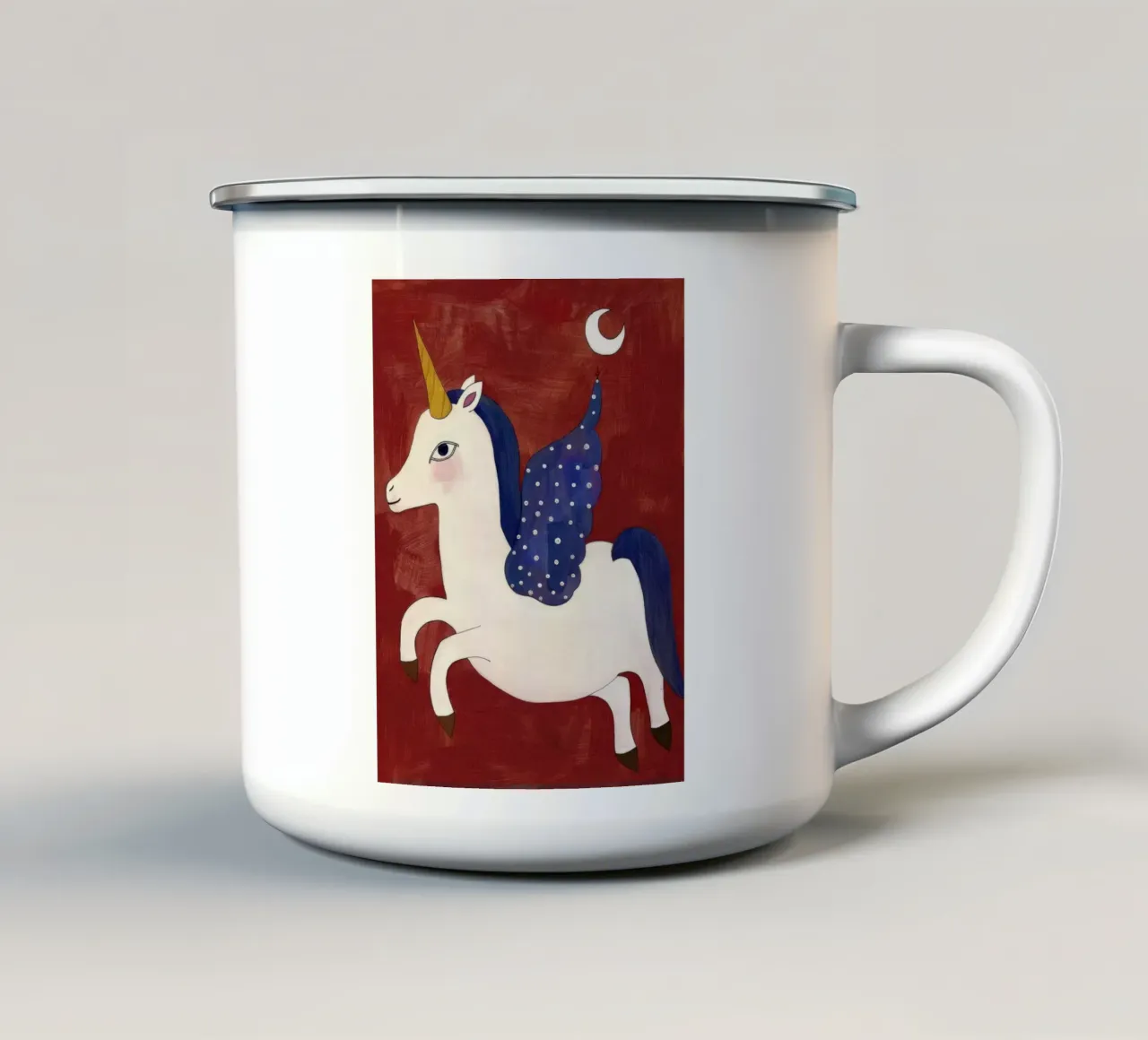 Unicorno magico tazza in smalto da DaarbyN