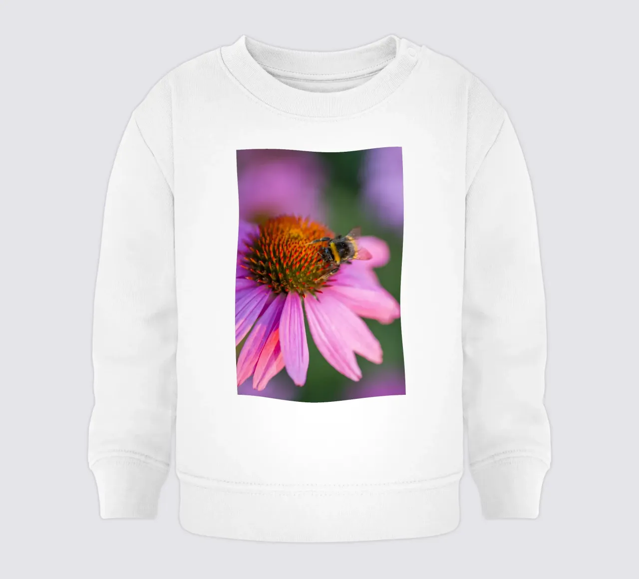 Bombo su fiore rosa felpa neonato da Curious Collections by Marielle Leenders