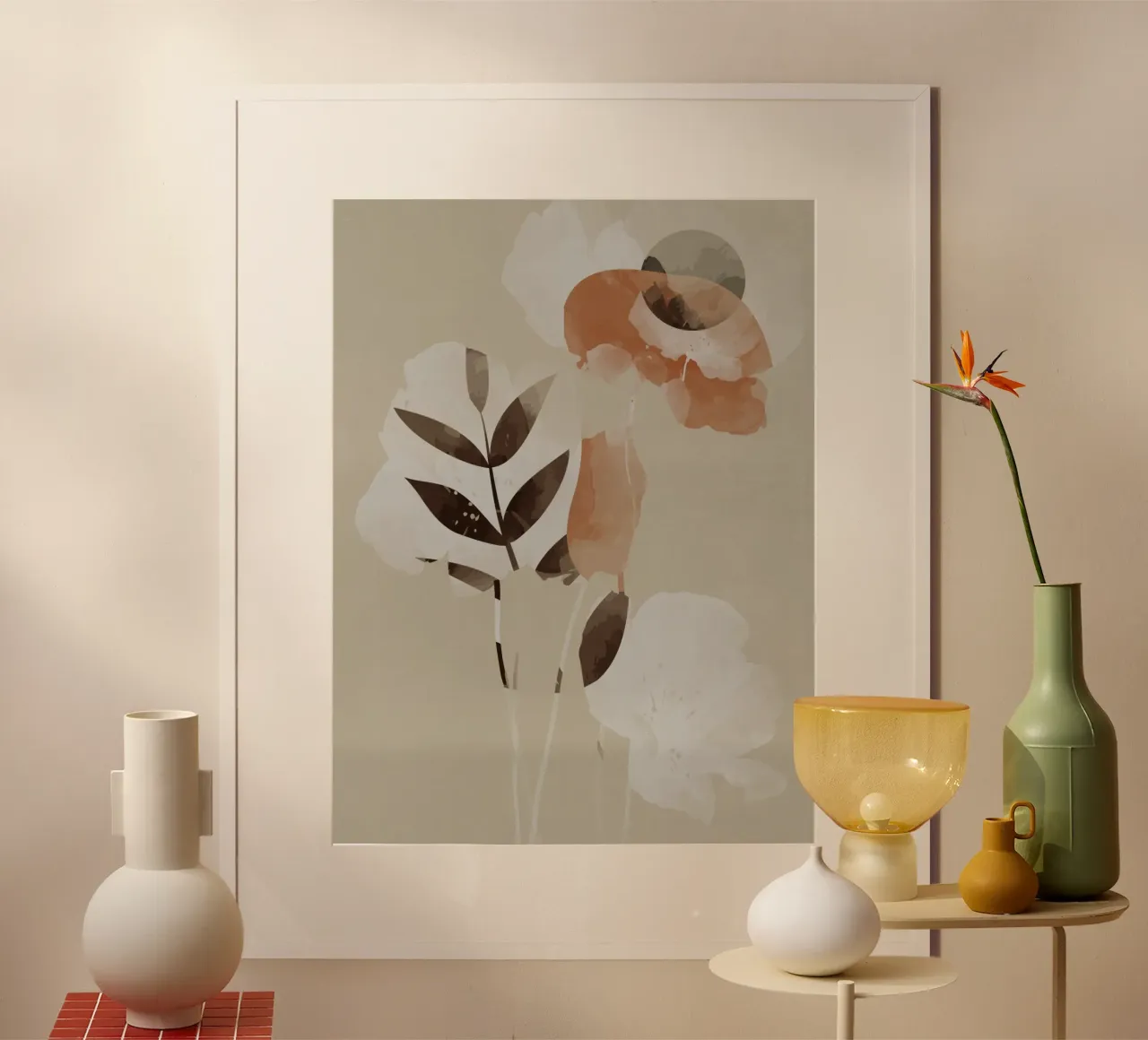 Abstract floral transparencies poster by LaylaOzHome