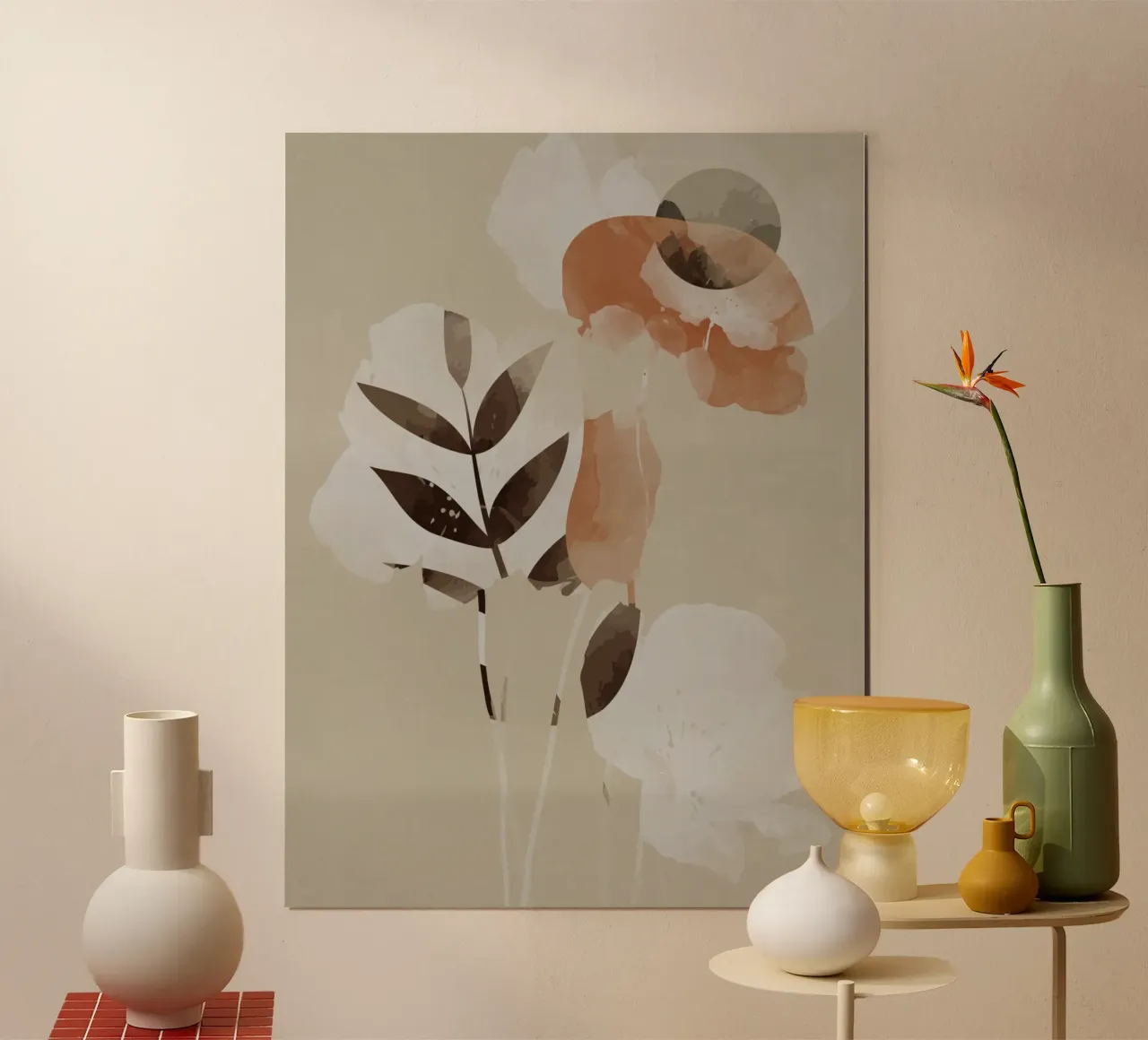 Abstract floral transparencies poster by LaylaOzHome