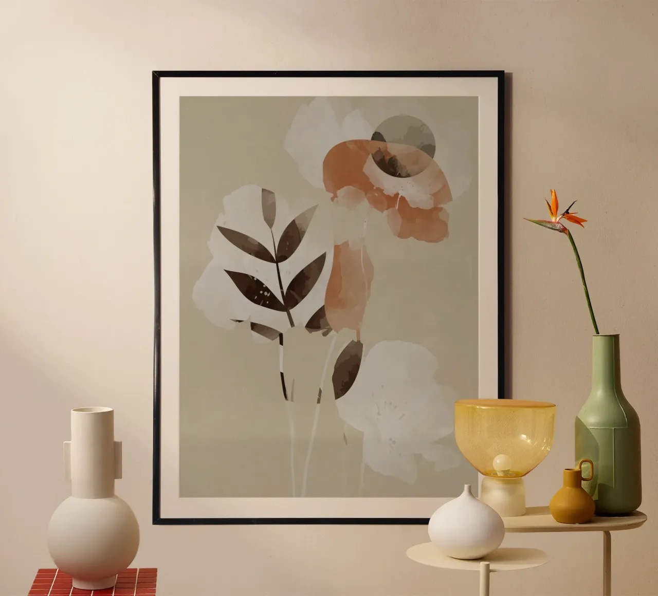 Abstract floral transparencies poster by LaylaOzHome