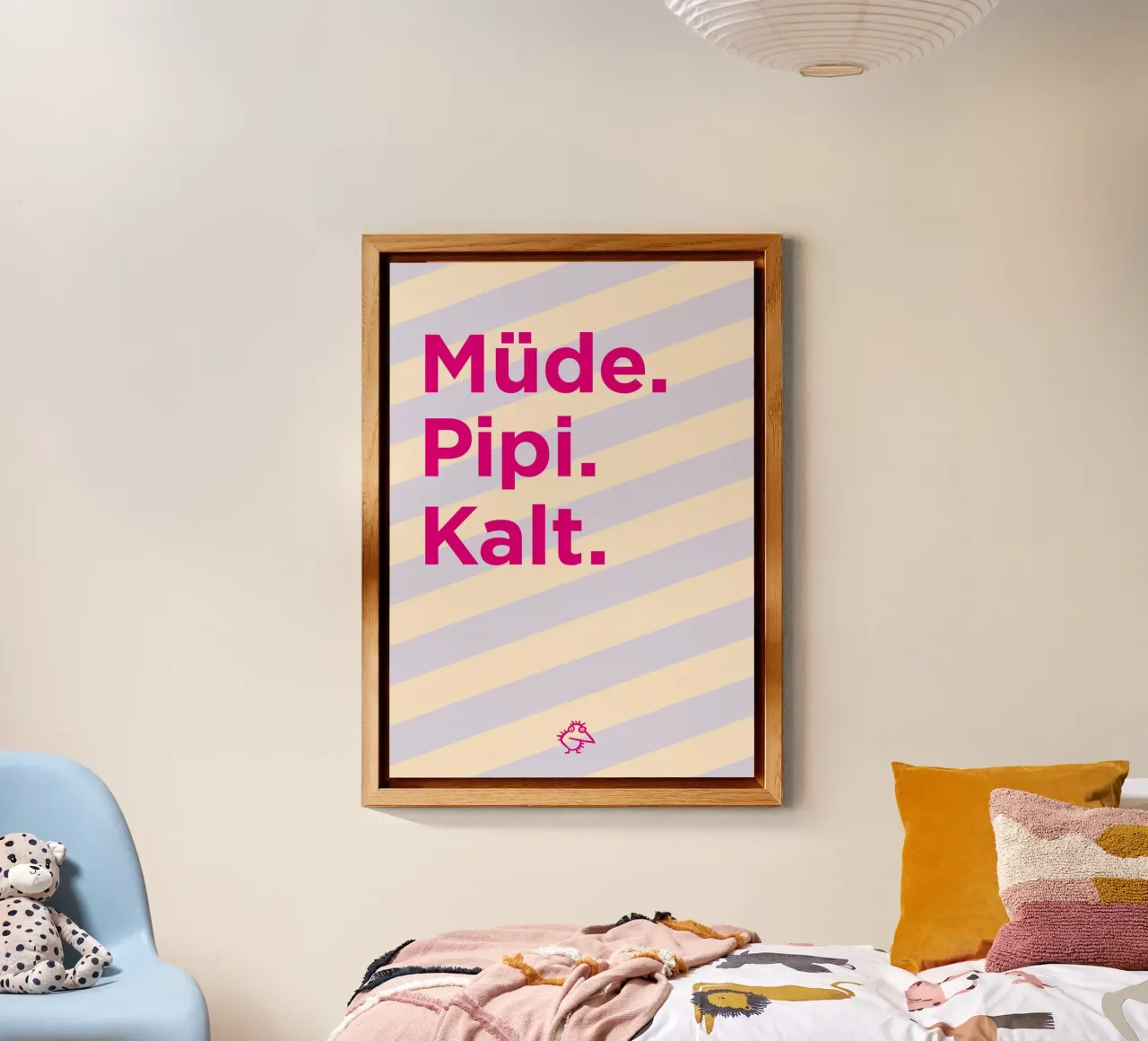 Müde. Pipi. Kalt. alluminio dibond da Art Fart