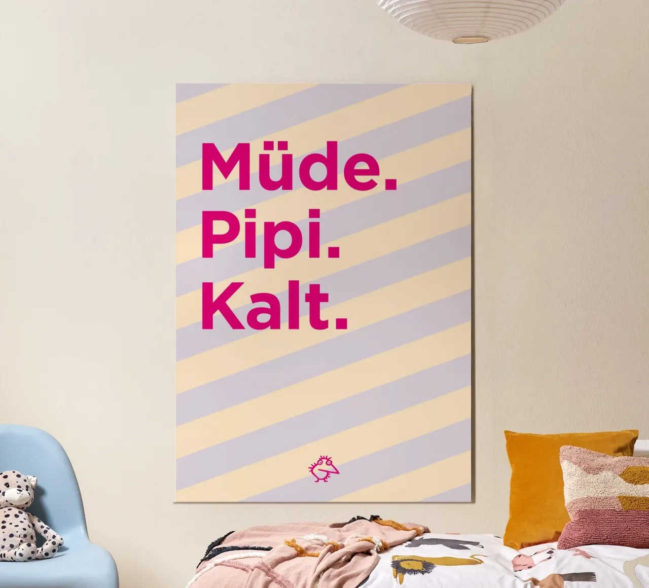 Müde. Pipi. Kalt. alluminio dibond da Art Fart