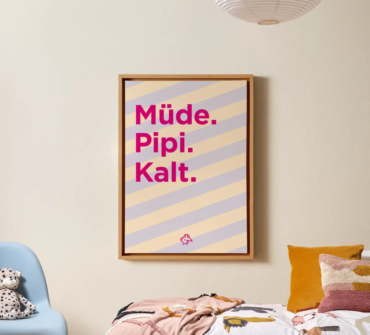 Müde. Pipi. Kalt. tela da Art Fart