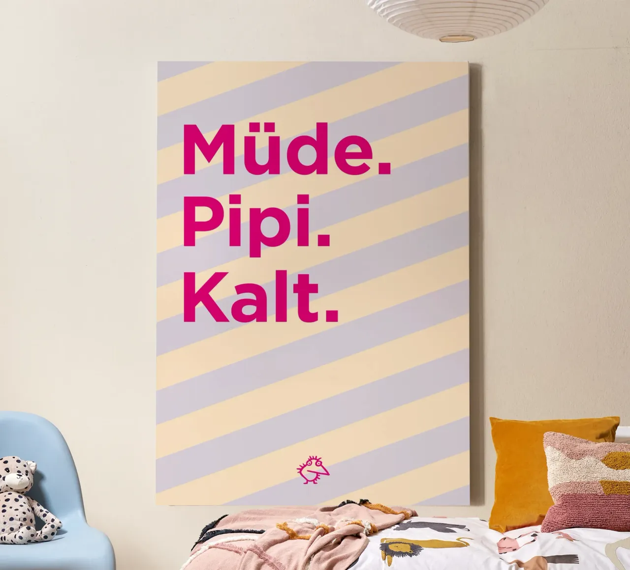 Müde. Pipi. Kalt. tela da Art Fart