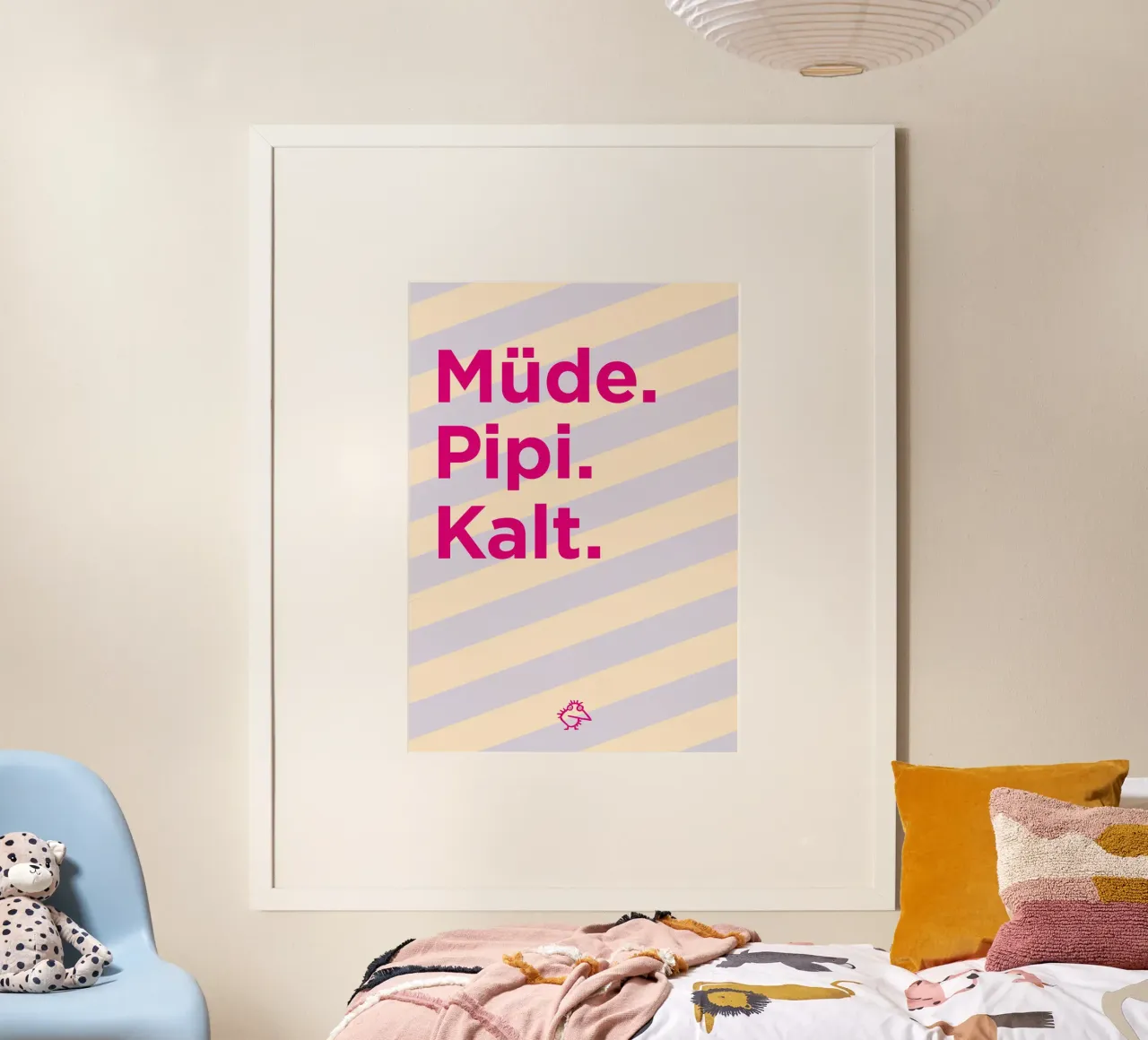 Müde. Pipi. Kalt. poster da Art Fart