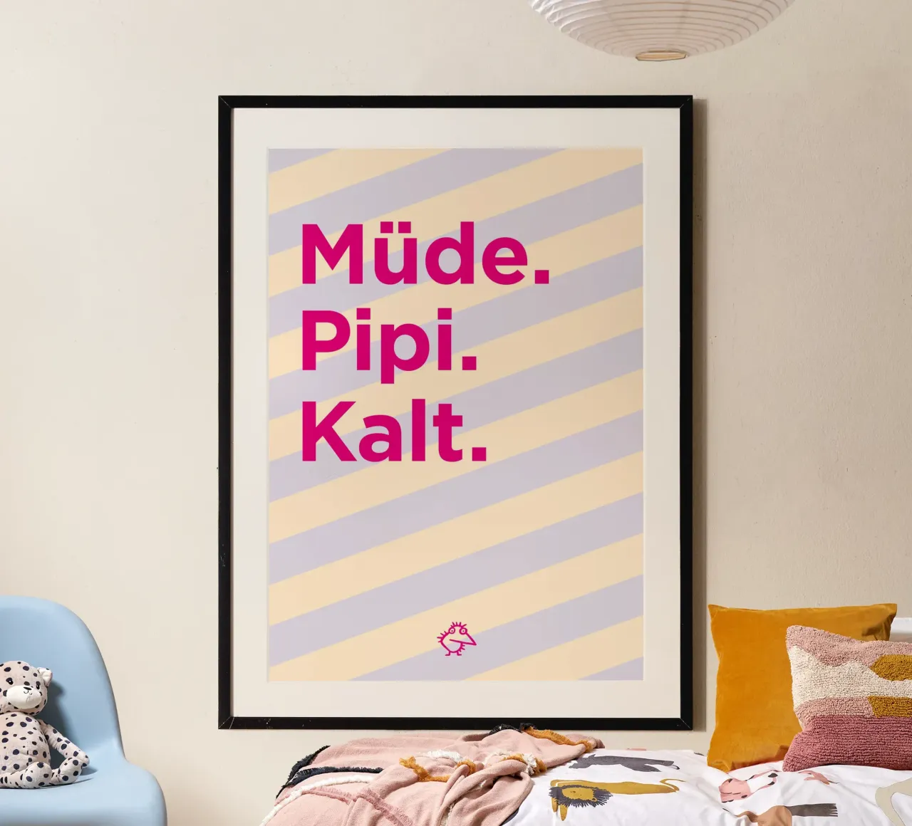 Müde. Pipi. Kalt. poster da Art Fart