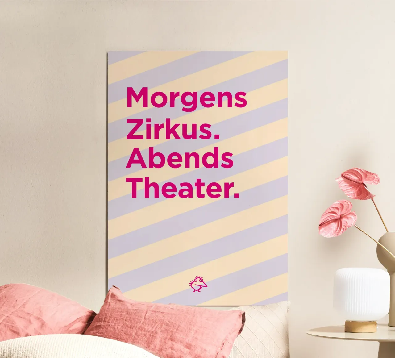 Morgens Zirkus. Abends Theater. alluminio dibond da Art Fart