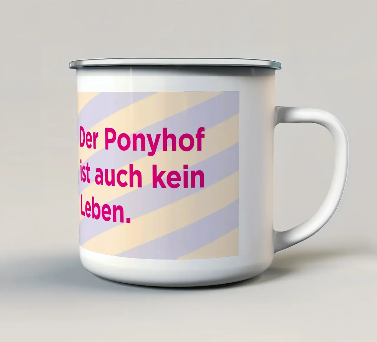 Ponyhof tazza in smalto da Art Fart