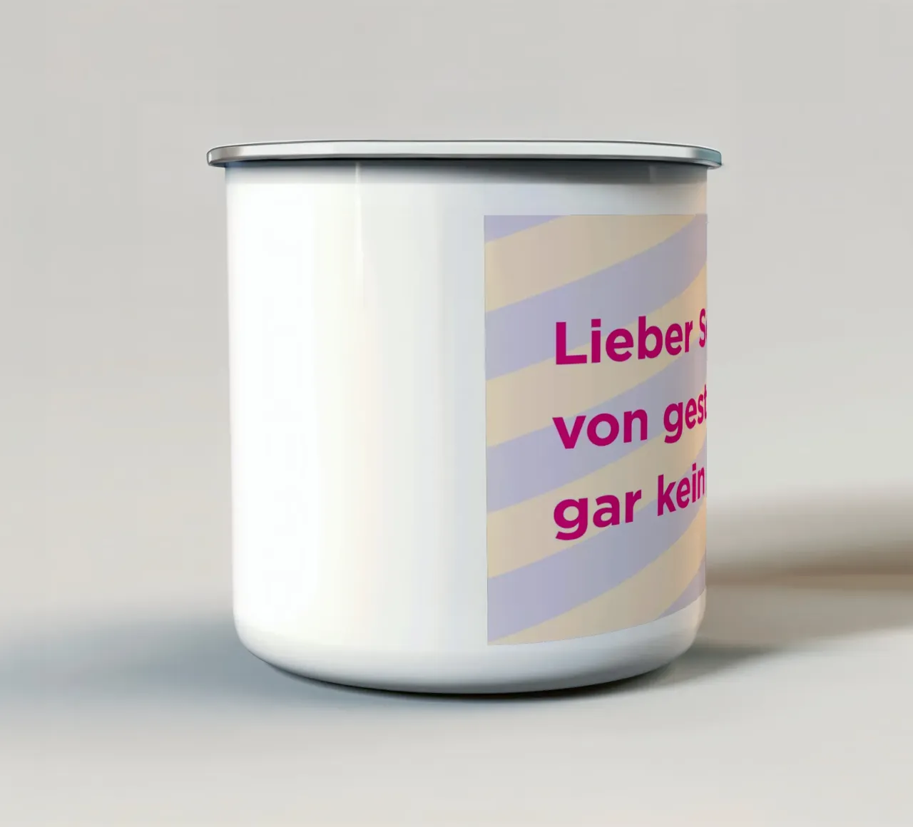 Schnee von gestern tazza in smalto da Art Fart