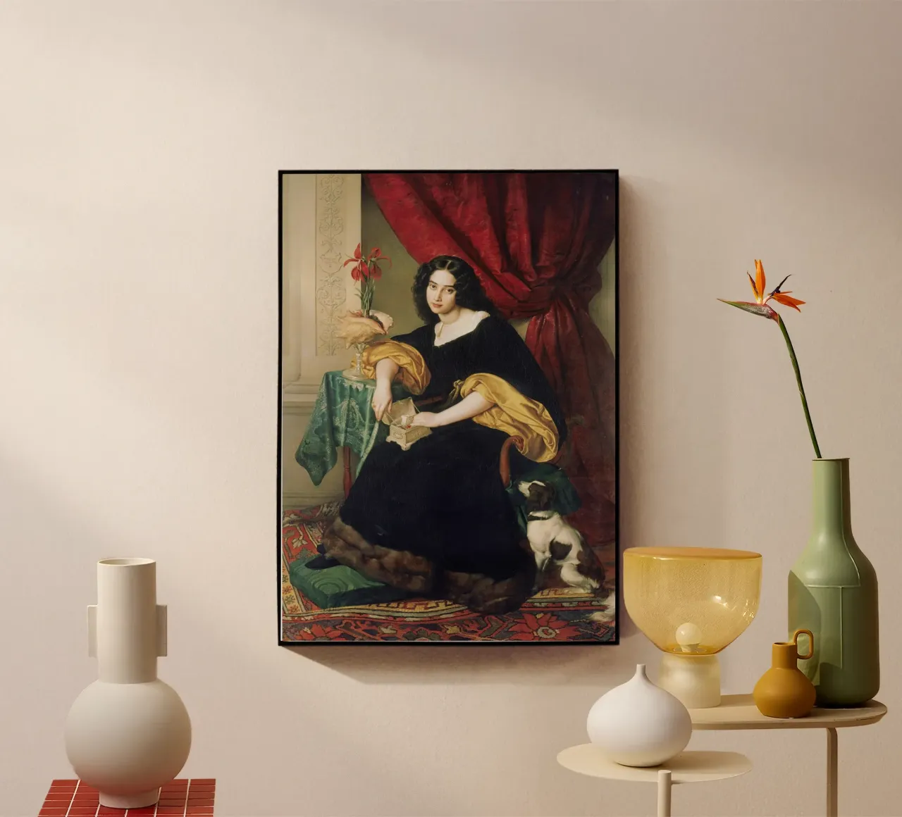 Il ritratto di Pauline Hübner di Julius Hübner plexiglass da Venus Art