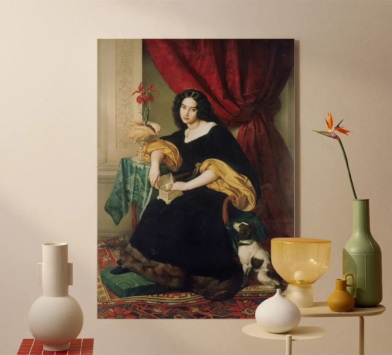 Il ritratto di Pauline Hübner di Julius Hübner plexiglass da Venus Art