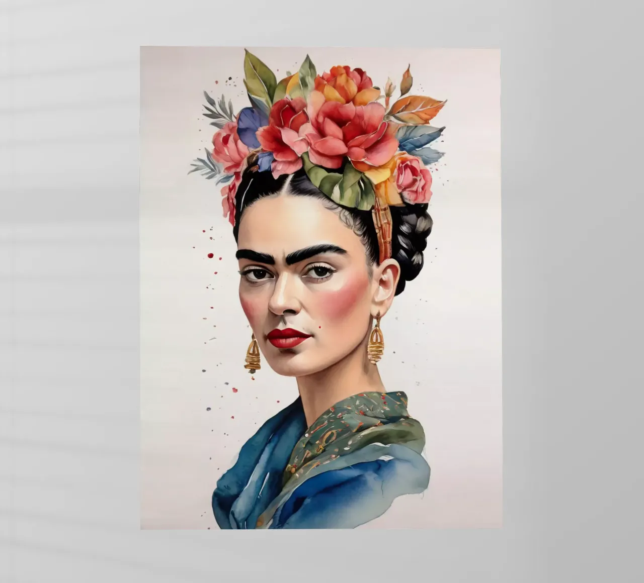 Frida Kahlo ad acquerello pellicola backlit da 🎁 ARTVI-SHOP