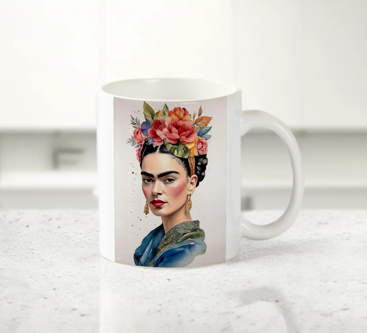 Frida Kahlo ad acquerello tazza in ceramica da 🎁 ARTVI-SHOP
