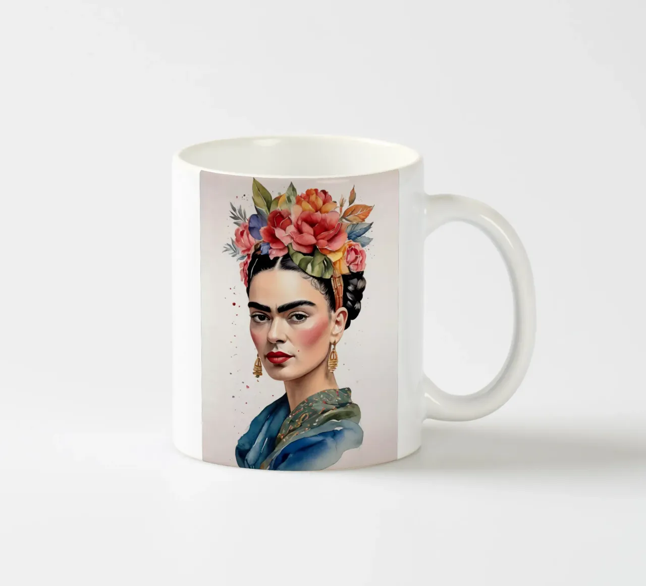 Frida Kahlo ad acquerello tazza in ceramica da 🎁 ARTVI-SHOP