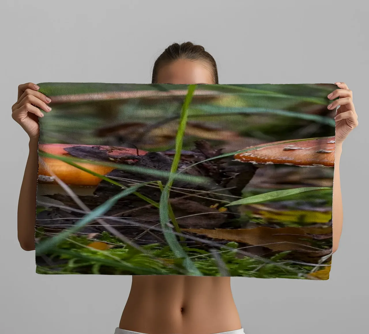 Mushrooms in the Moss towel by Curious Collections by Marielle Leenders
