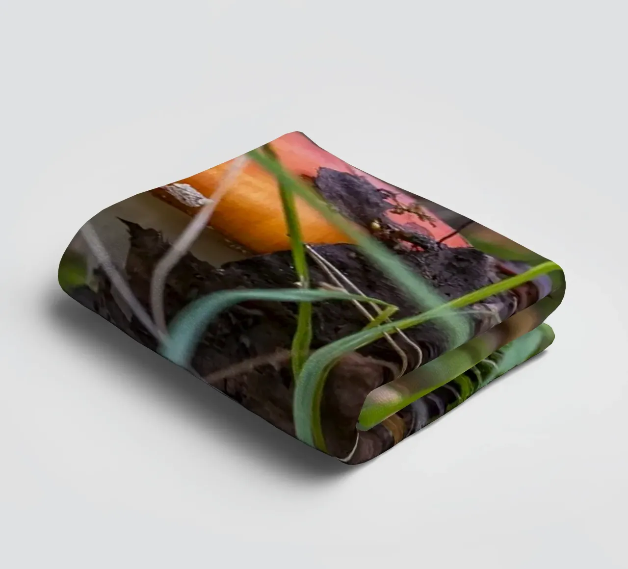Mushrooms in the Moss towel by Curious Collections by Marielle Leenders