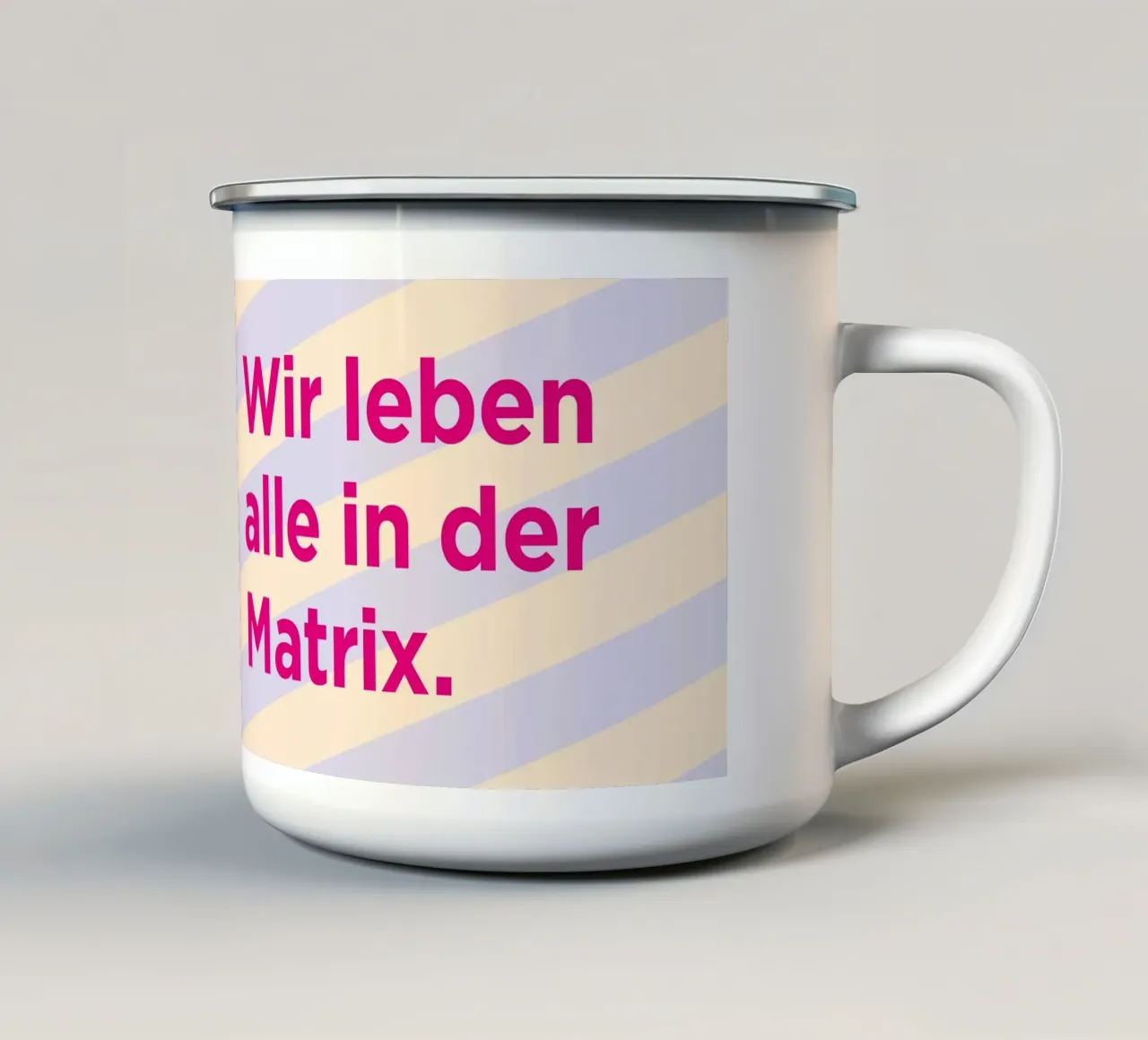 Matrix tazza in smalto da Art Fart