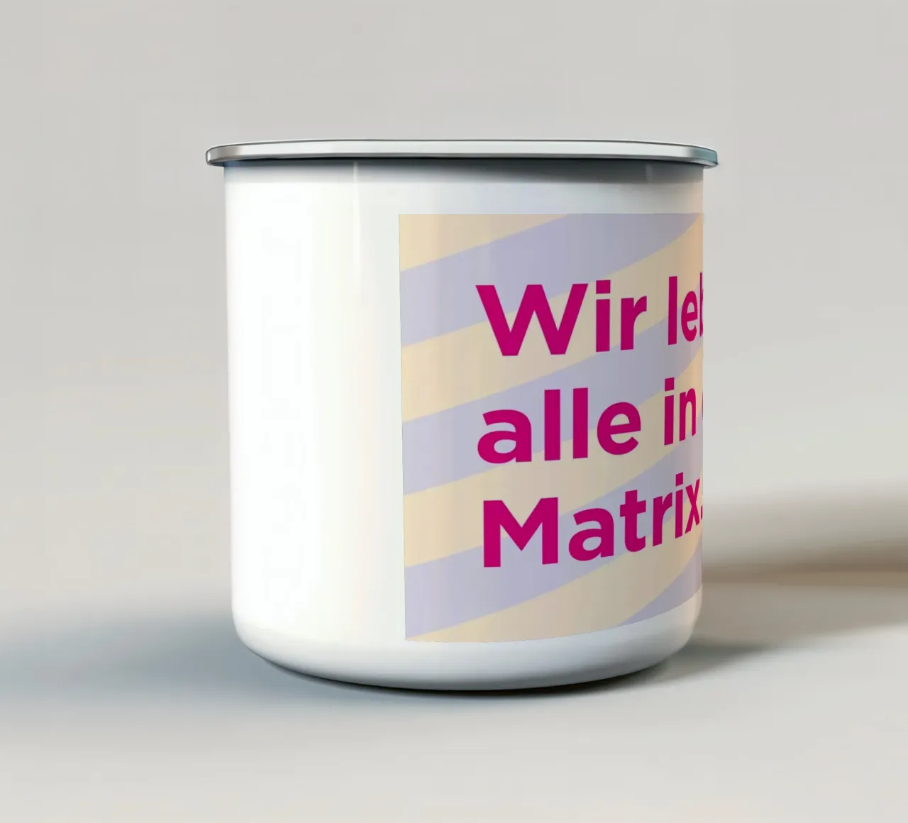 Matrix tazza in smalto da Art Fart