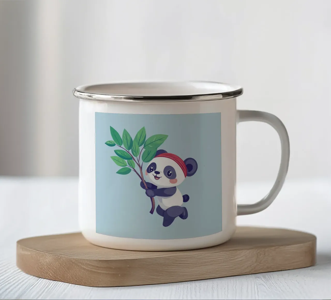 Stile Panda tazza in smalto da Motivate-Today