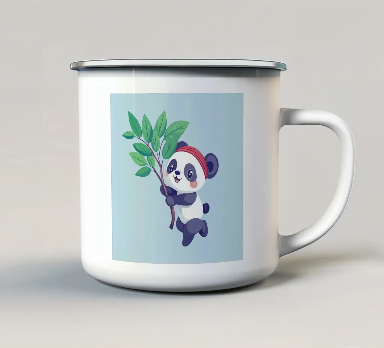 Stile Panda tazza in smalto da Motivate-Today