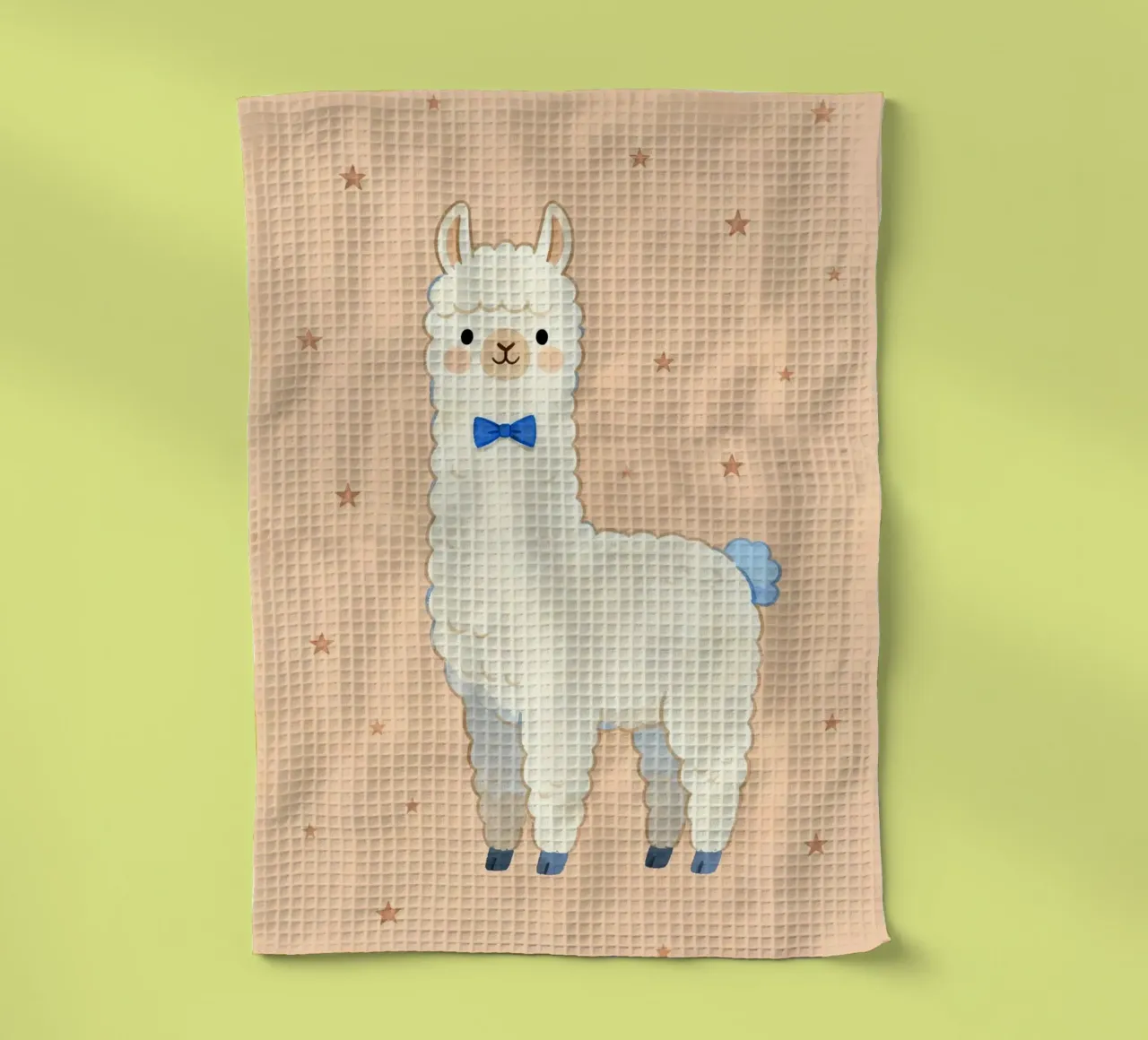 Cute Llama with Bow Tie canovaccio da cucina da Attaboy Dsgn